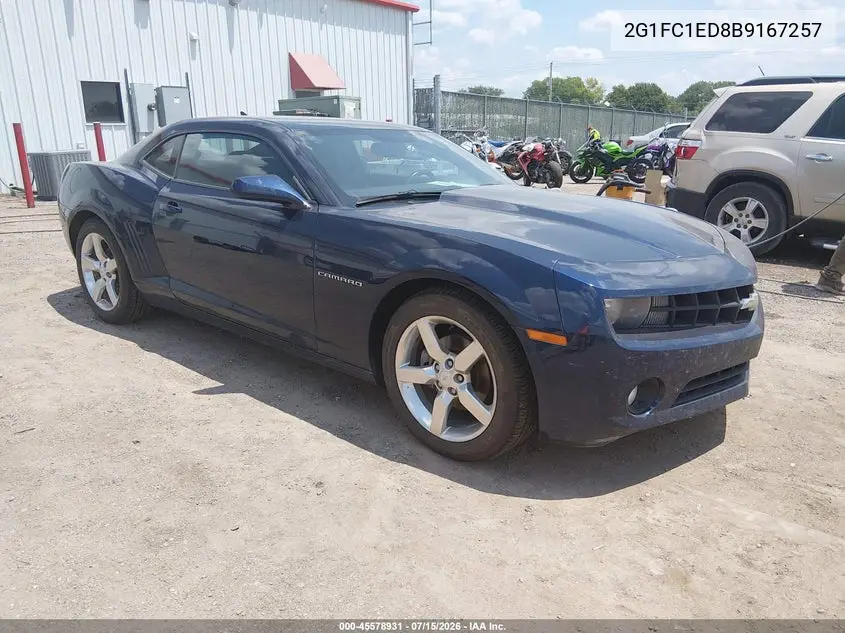 2011 Chevrolet Camaro 2Lt VIN: 2G1FC1ED8B9167257 Lot: 45578931