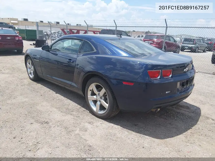 2011 Chevrolet Camaro 2Lt VIN: 2G1FC1ED8B9167257 Lot: 45578931
