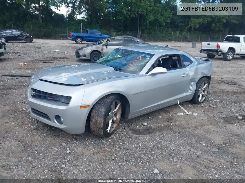 2G1FB1ED6B9203109 2011 Chevrolet Camaro 1Lt