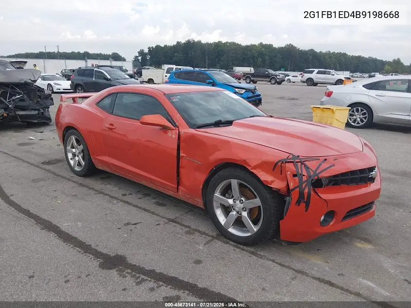 2011 Chevrolet Camaro 1Lt VIN: 2G1FB1ED4B9198668 Lot: 45673141