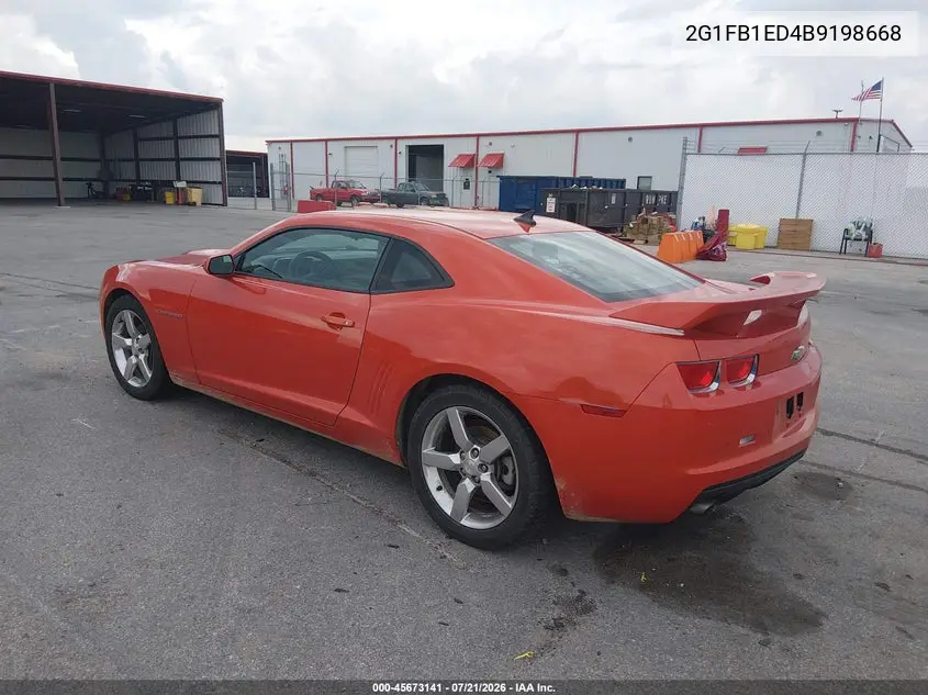 2011 Chevrolet Camaro 1Lt VIN: 2G1FB1ED4B9198668 Lot: 45673141