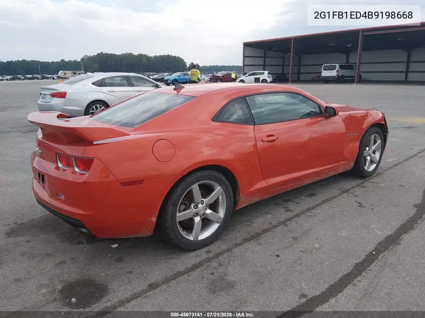 2011 Chevrolet Camaro 1Lt VIN: 2G1FB1ED4B9198668 Lot: 45673141