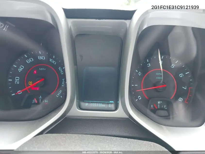 2G1FC1E31C9121939 2012 Chevrolet Camaro 2Lt