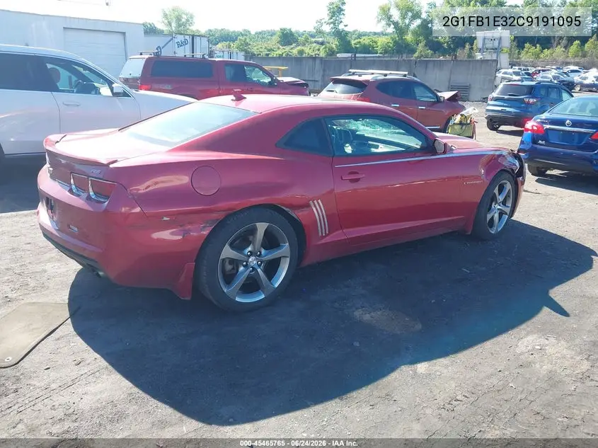 2012 Chevrolet Camaro 1Lt VIN: 2G1FB1E32C9191095 Lot: 45465765