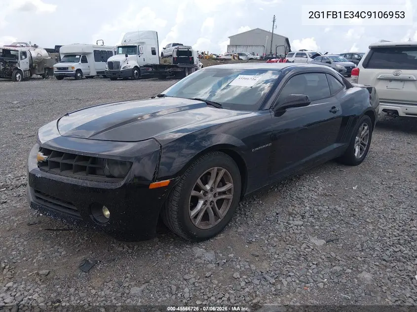 2012 Chevrolet Camaro 1Lt VIN: 2G1FB1E34C9106953 Lot: 45566726