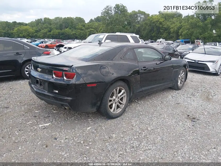 2012 Chevrolet Camaro 1Lt VIN: 2G1FB1E34C9106953 Lot: 45566726