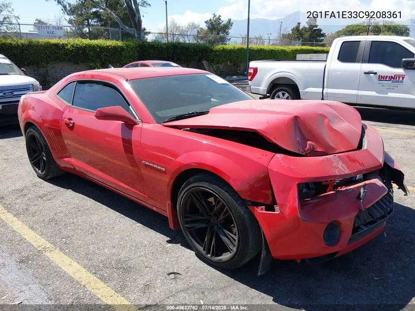 2012 Chevrolet Camaro 2Ls VIN: 2G1FA1E33C9208361 Lot: 45632762