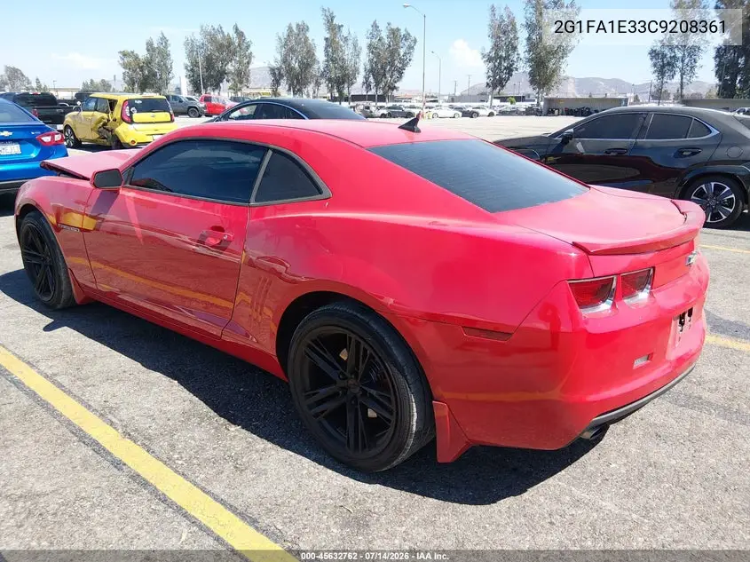 2012 Chevrolet Camaro 2Ls VIN: 2G1FA1E33C9208361 Lot: 45632762