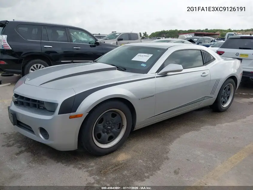 2012 Chevrolet Camaro 2Ls VIN: 2G1FA1E3XC9126191 Lot: 45643951
