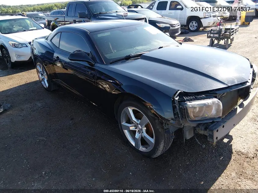 2013 Chevrolet Camaro 2Lt VIN: 2G1FC1E32D9174537 Lot: 45386110