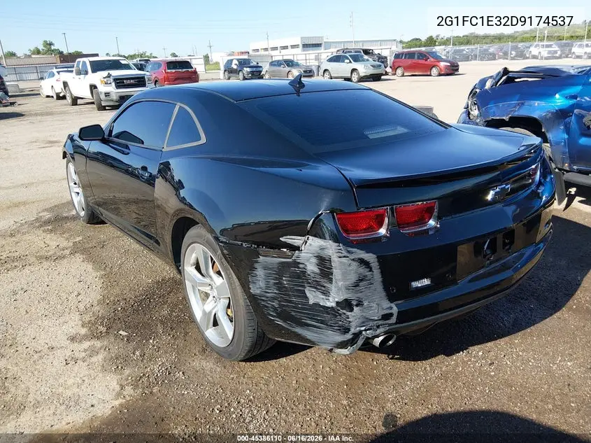 2013 Chevrolet Camaro 2Lt VIN: 2G1FC1E32D9174537 Lot: 45386110