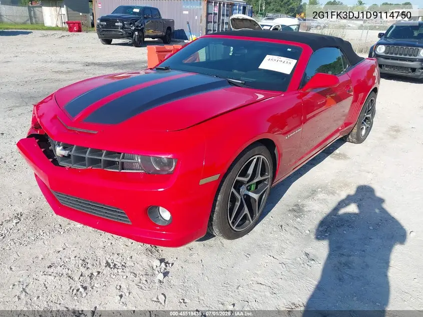 2013 Chevrolet Camaro 2Ss VIN: 2G1FK3DJ1D9114750 Lot: 45519435