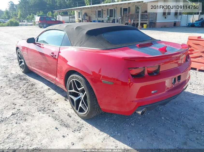 2013 Chevrolet Camaro 2Ss VIN: 2G1FK3DJ1D9114750 Lot: 45519435