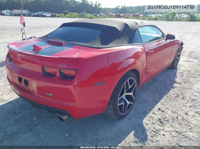 2013 Chevrolet Camaro 2Ss VIN: 2G1FK3DJ1D9114750 Lot: 45519435