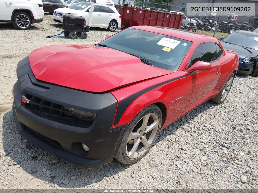 2013 Chevrolet Camaro 1Lt VIN: 2G1FB1E35D9109202 Lot: 45635693