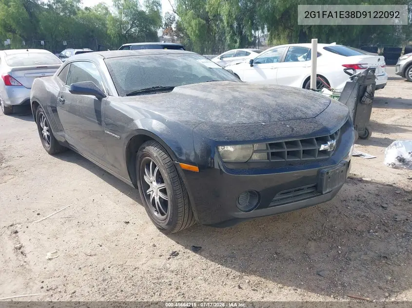 2013 Chevrolet Camaro 2Ls VIN: 2G1FA1E38D9122092 Lot: 45664215
