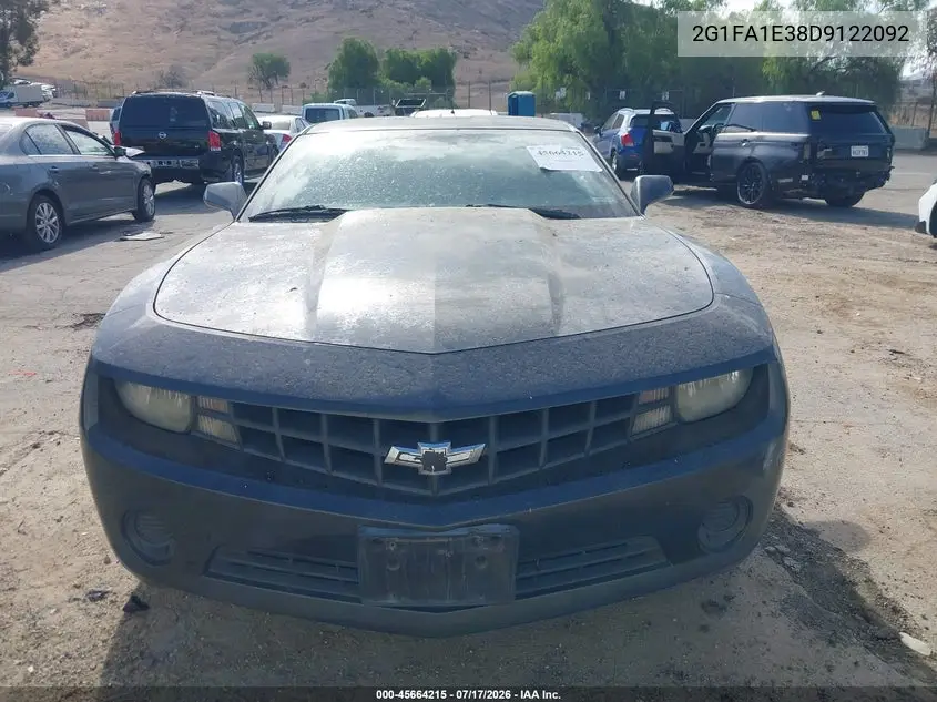 2013 Chevrolet Camaro 2Ls VIN: 2G1FA1E38D9122092 Lot: 45664215