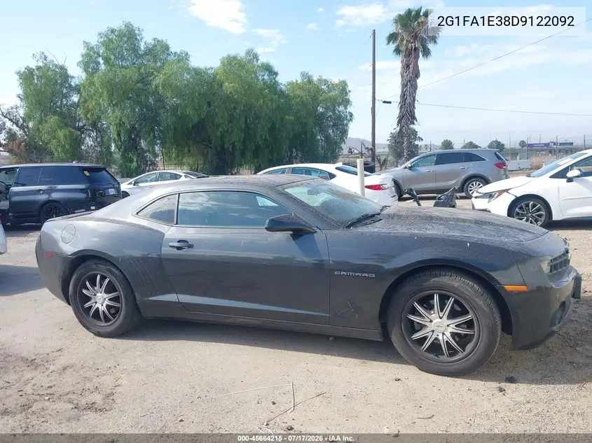 2013 Chevrolet Camaro 2Ls VIN: 2G1FA1E38D9122092 Lot: 45664215