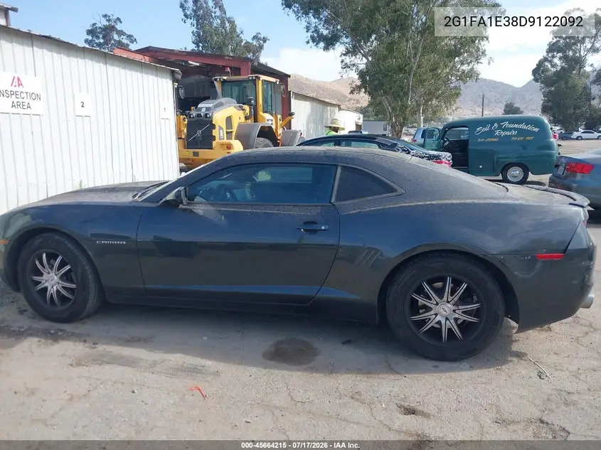 2013 Chevrolet Camaro 2Ls VIN: 2G1FA1E38D9122092 Lot: 45664215