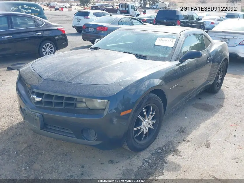2013 Chevrolet Camaro 2Ls VIN: 2G1FA1E38D9122092 Lot: 45664215