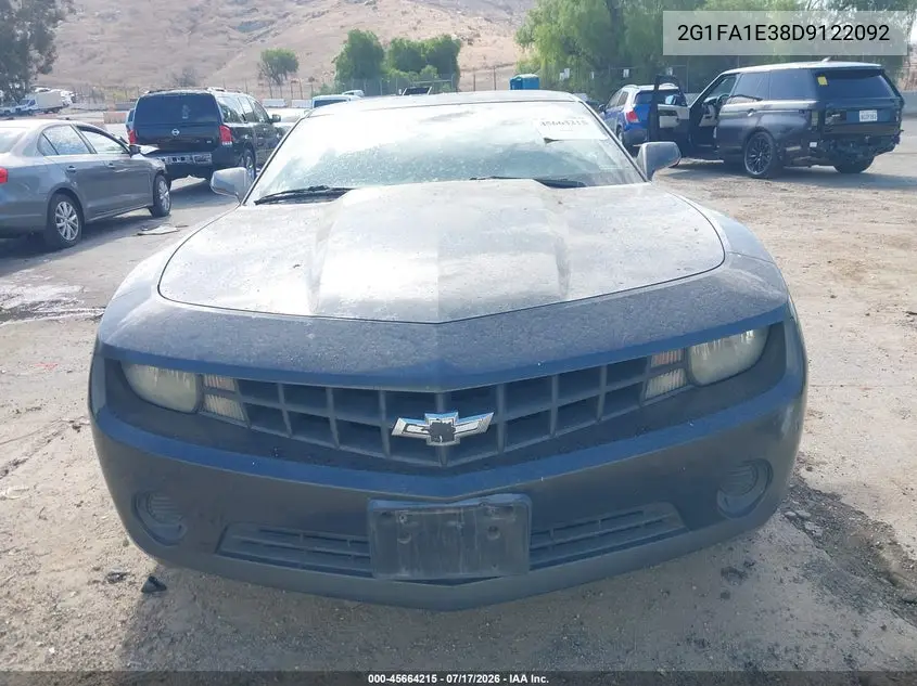 2013 Chevrolet Camaro 2Ls VIN: 2G1FA1E38D9122092 Lot: 45664215