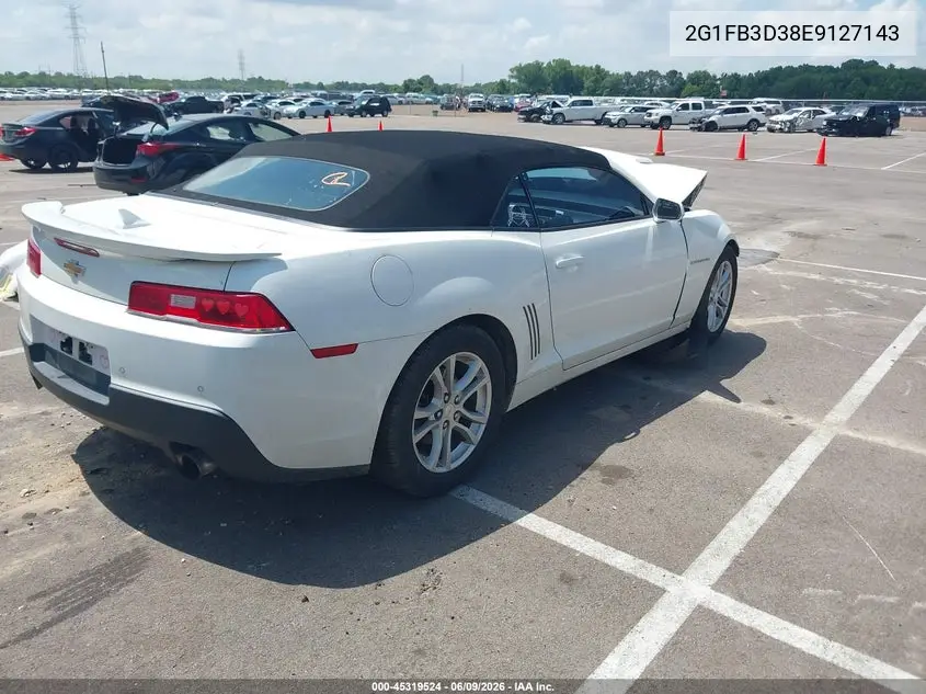 2014 Chevrolet Camaro 1Lt VIN: 2G1FB3D38E9127143 Lot: 45319524