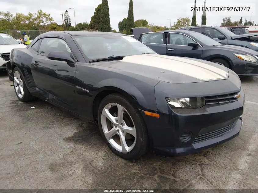 2014 Chevrolet Camaro 2Ls VIN: 2G1FA1E3XE9263747 Lot: 45420945