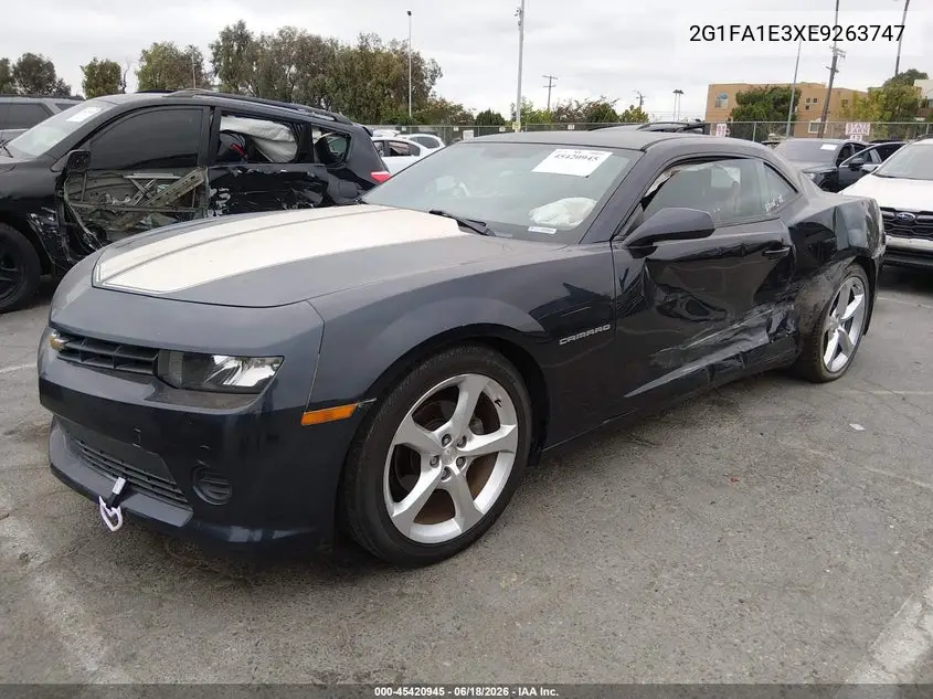 2014 Chevrolet Camaro 2Ls VIN: 2G1FA1E3XE9263747 Lot: 45420945