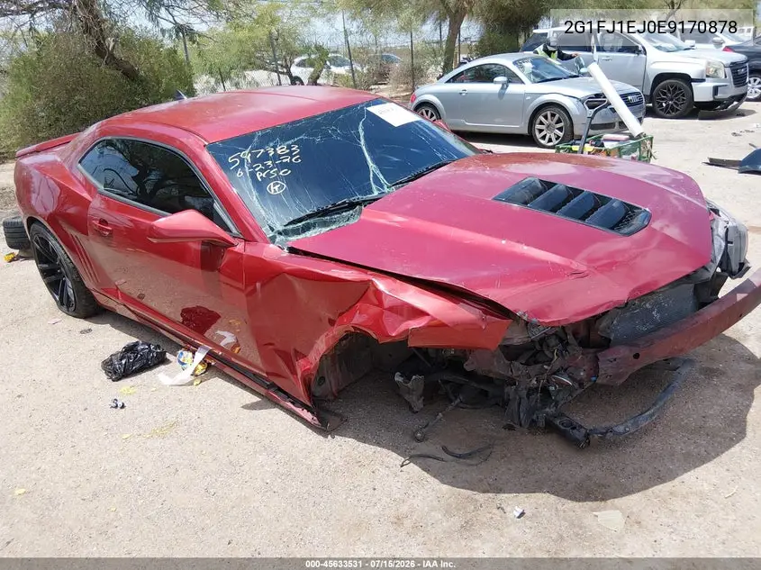 2014 Chevrolet Camaro 1Ss VIN: 2G1FJ1EJ0E9170878 Lot: 45633531