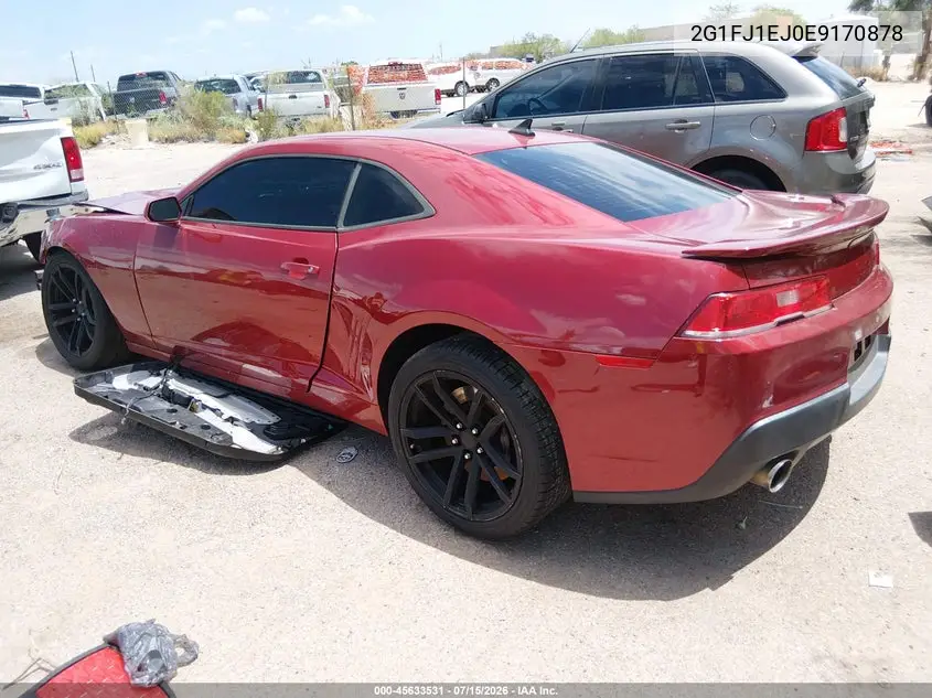 2014 Chevrolet Camaro 1Ss VIN: 2G1FJ1EJ0E9170878 Lot: 45633531
