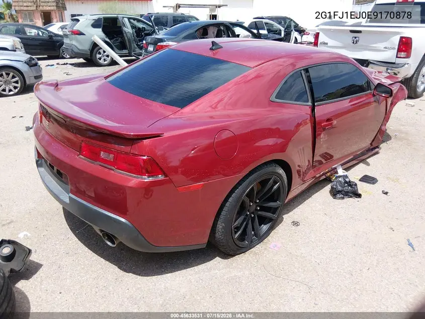 2014 Chevrolet Camaro 1Ss VIN: 2G1FJ1EJ0E9170878 Lot: 45633531