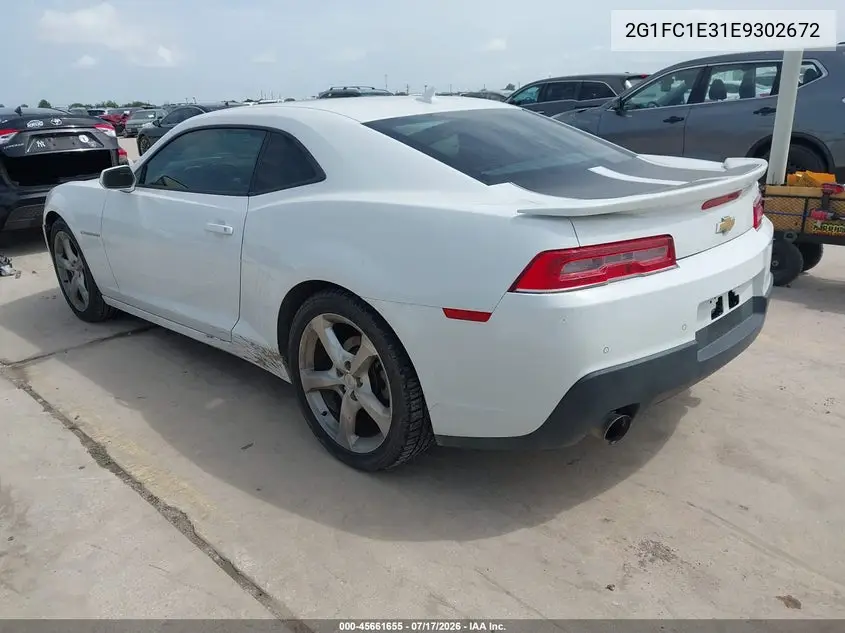 2014 Chevrolet Camaro 2Lt VIN: 2G1FC1E31E9302672 Lot: 45661655