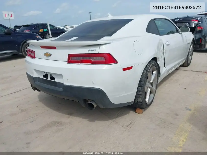2014 Chevrolet Camaro 2Lt VIN: 2G1FC1E31E9302672 Lot: 45661655
