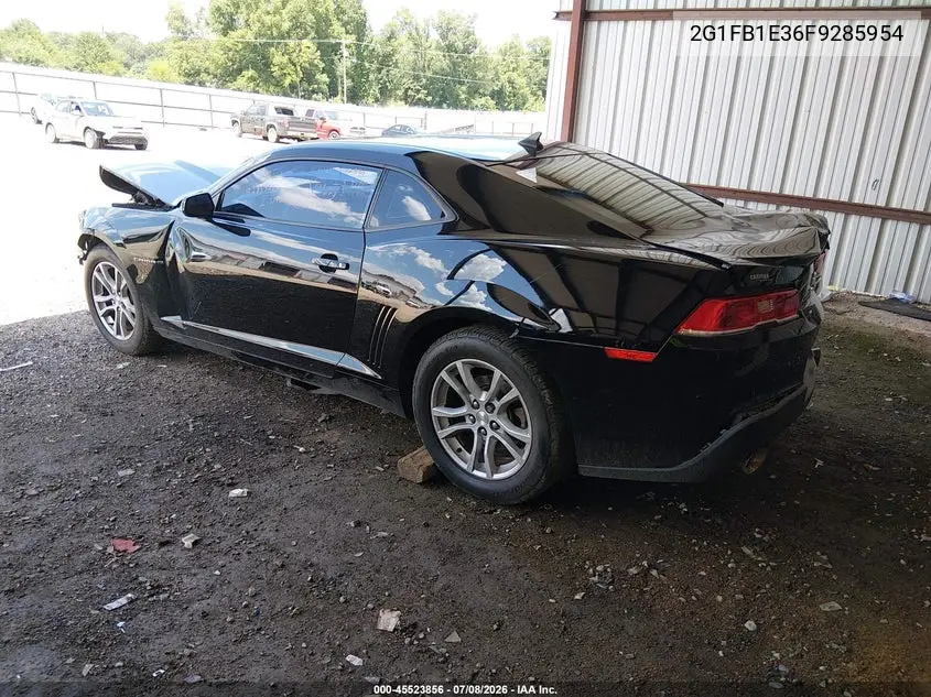 2015 Chevrolet Camaro 2Ls VIN: 2G1FB1E36F9285954 Lot: 45523856