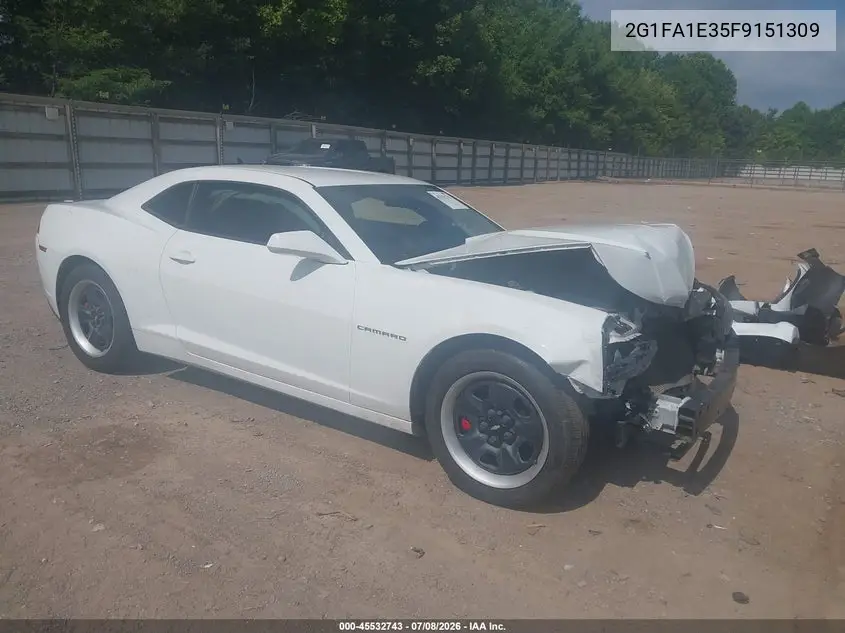 2015 Chevrolet Camaro 1Ls VIN: 2G1FA1E35F9151309 Lot: 45532743