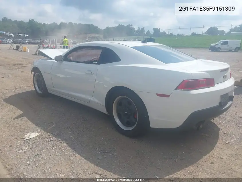 2015 Chevrolet Camaro 1Ls VIN: 2G1FA1E35F9151309 Lot: 45532743