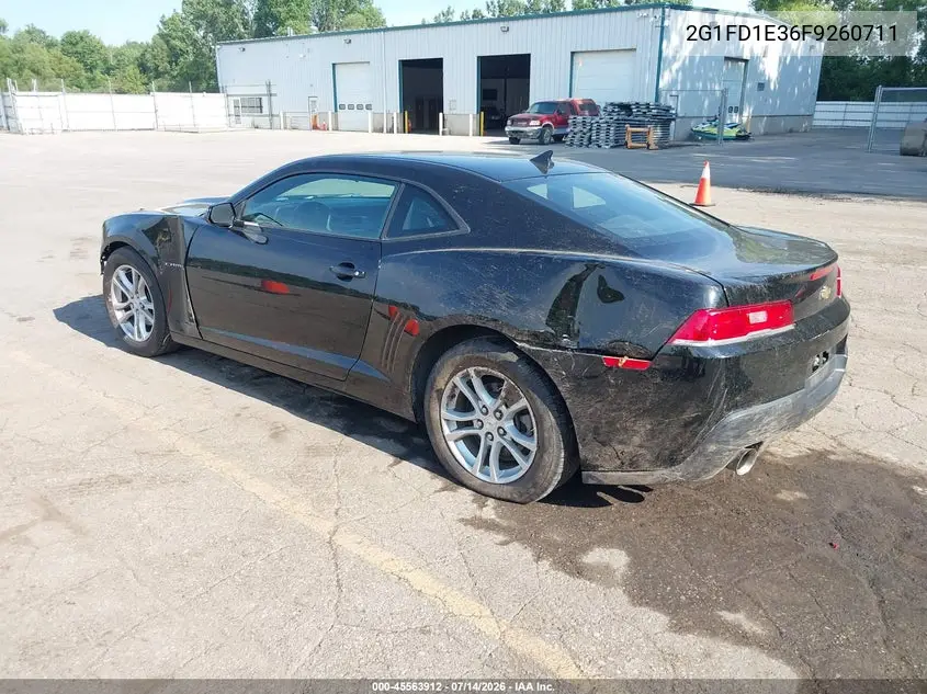 2015 Chevrolet Camaro 1Lt VIN: 2G1FD1E36F9260711 Lot: 45563912