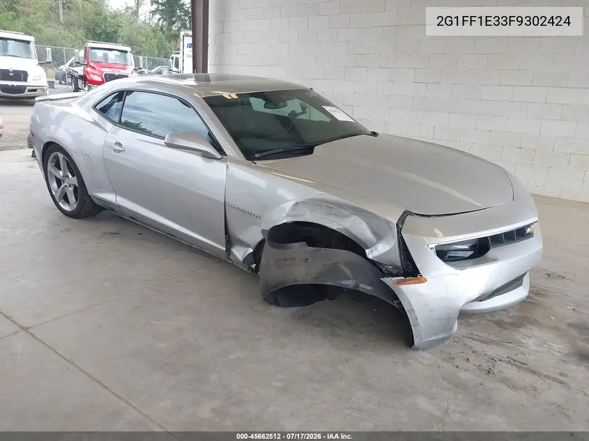 2015 Chevrolet Camaro 2Lt VIN: 2G1FF1E33F9302424 Lot: 45662512