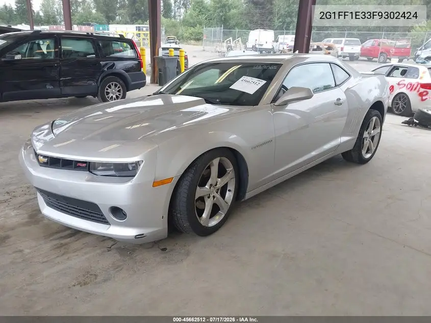 2015 Chevrolet Camaro 2Lt VIN: 2G1FF1E33F9302424 Lot: 45662512