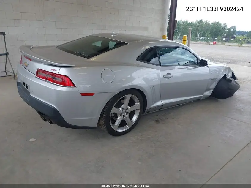 2015 Chevrolet Camaro 2Lt VIN: 2G1FF1E33F9302424 Lot: 45662512