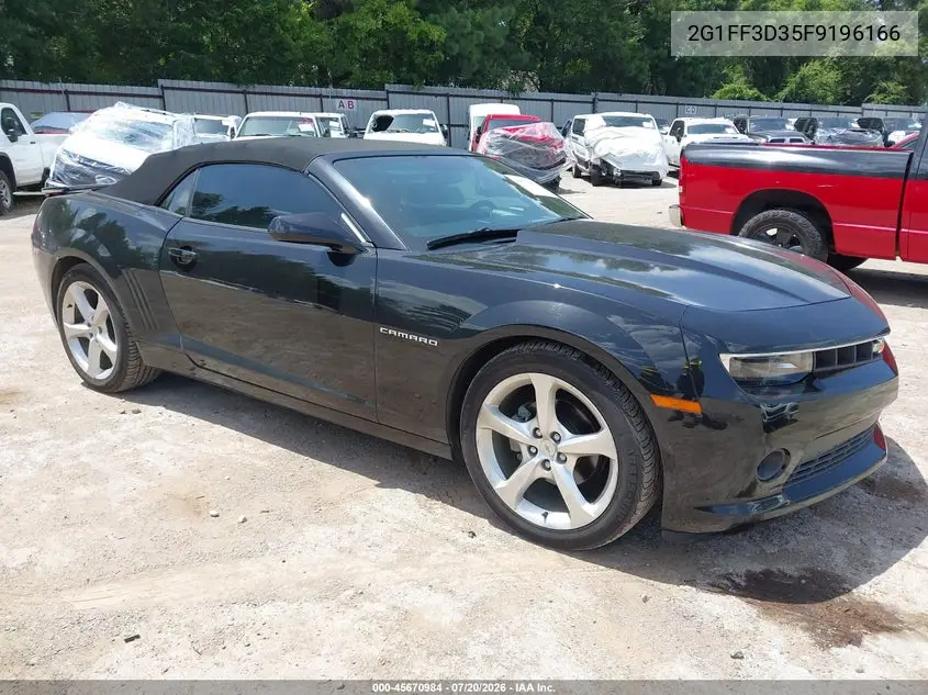 2015 Chevrolet Camaro 2Lt VIN: 2G1FF3D35F9196166 Lot: 45670984