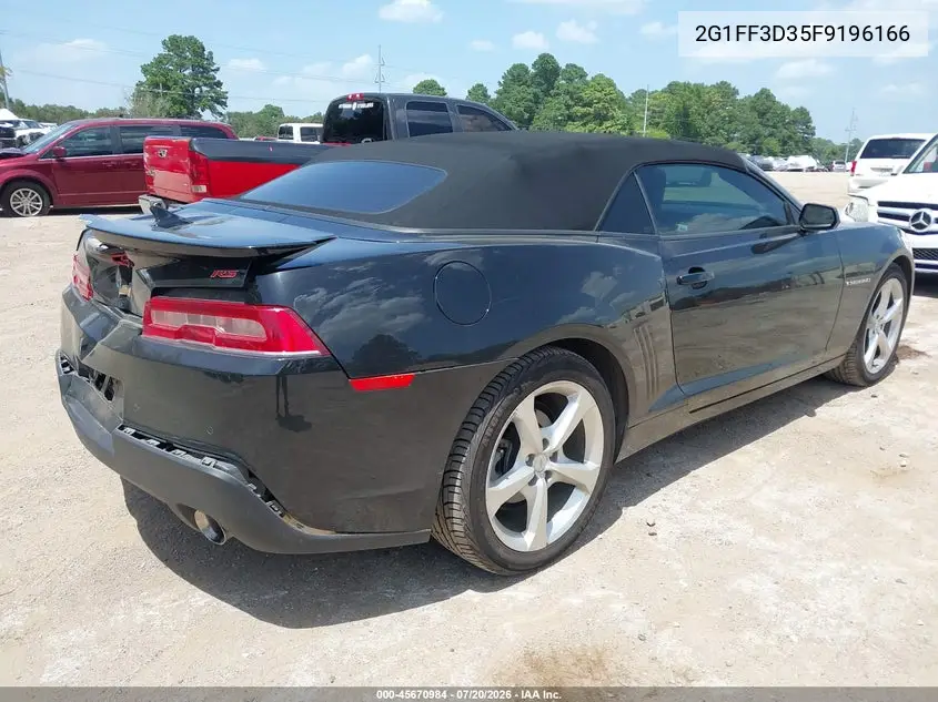 2015 Chevrolet Camaro 2Lt VIN: 2G1FF3D35F9196166 Lot: 45670984
