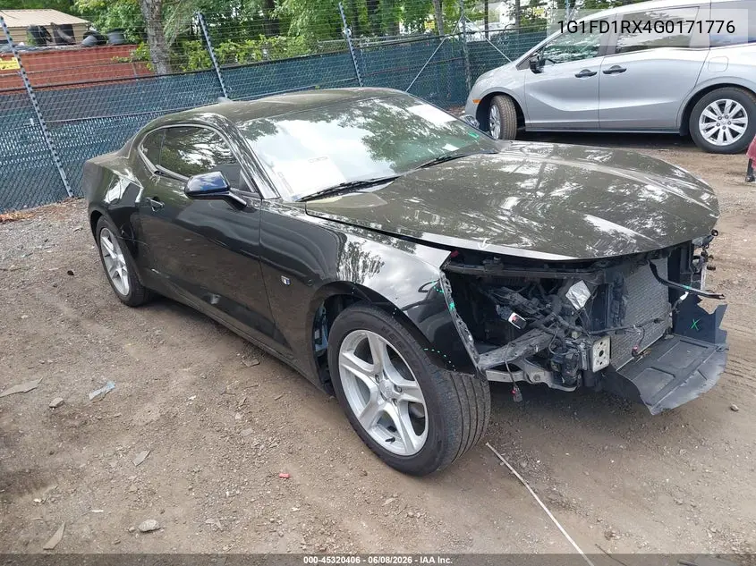 2016 Chevrolet Camaro 2Lt VIN: 1G1FD1RX4G0171776 Lot: 45320406
