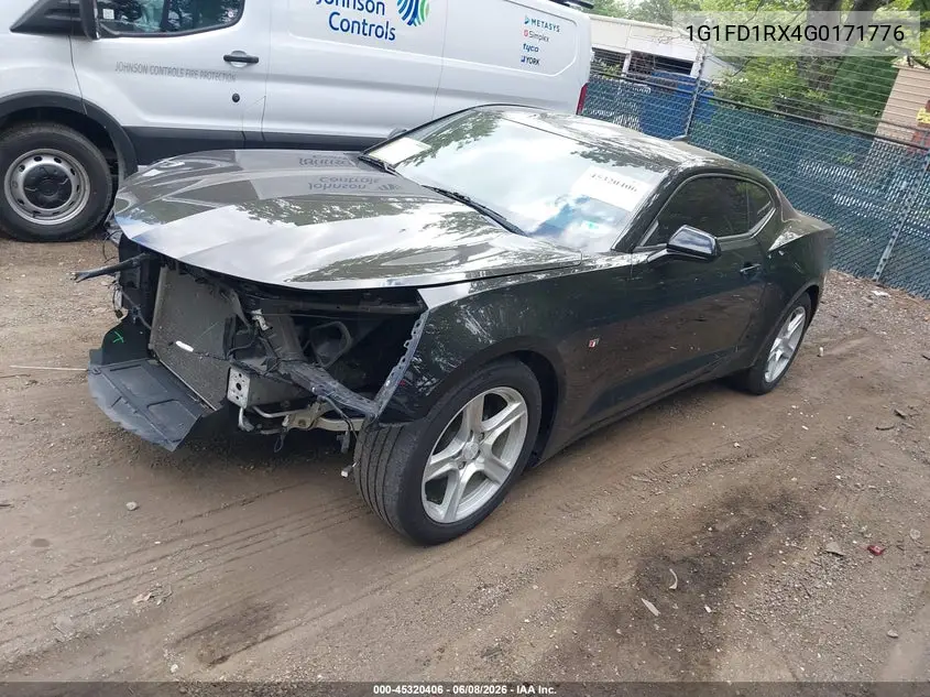 2016 Chevrolet Camaro 2Lt VIN: 1G1FD1RX4G0171776 Lot: 45320406