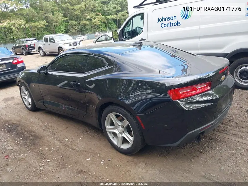 2016 Chevrolet Camaro 2Lt VIN: 1G1FD1RX4G0171776 Lot: 45320406
