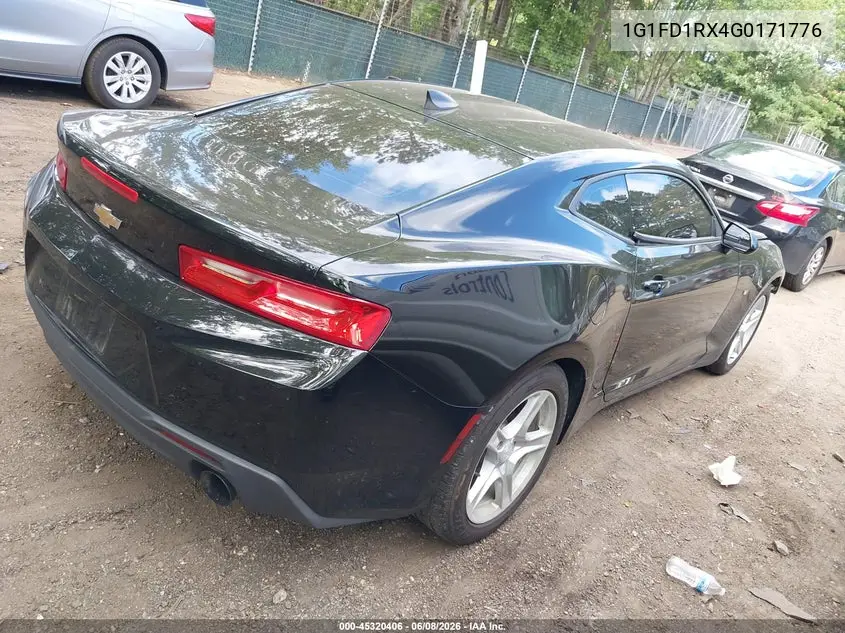 2016 Chevrolet Camaro 2Lt VIN: 1G1FD1RX4G0171776 Lot: 45320406