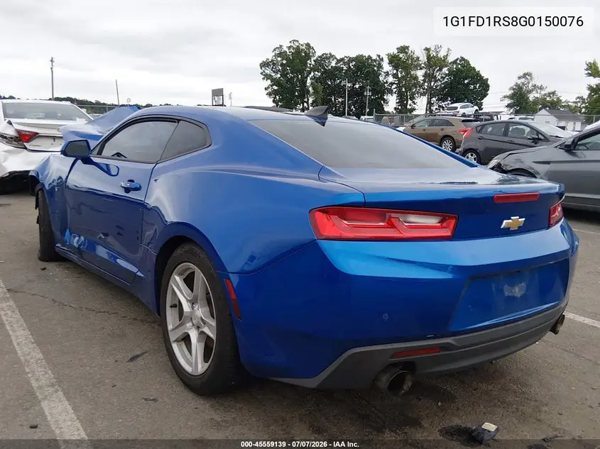 2016 Chevrolet Camaro 2Lt VIN: 1G1FD1RS8G0150076 Lot: 45559139