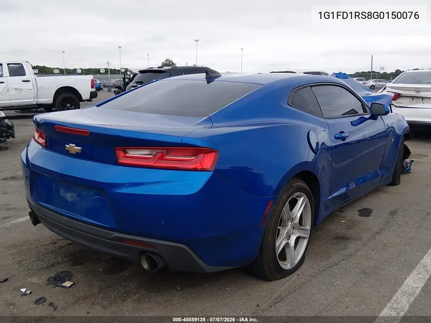 2016 Chevrolet Camaro 2Lt VIN: 1G1FD1RS8G0150076 Lot: 45559139