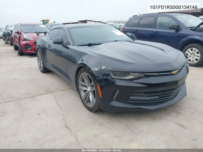 2016 Chevrolet Camaro 2Lt VIN: 1G1FD1RS0G0134146 Lot: 45603580
