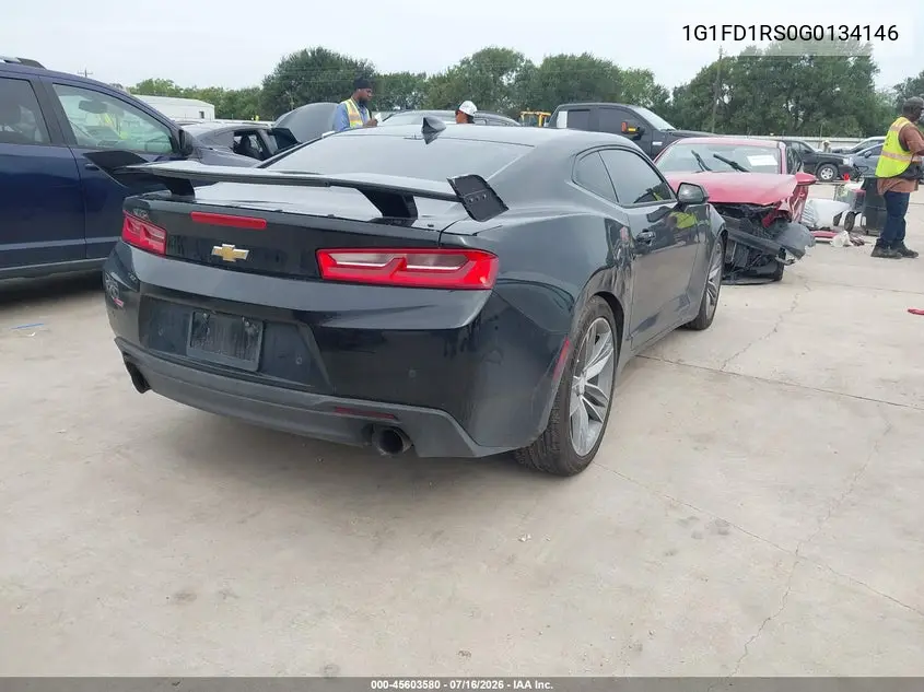 2016 Chevrolet Camaro 2Lt VIN: 1G1FD1RS0G0134146 Lot: 45603580